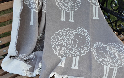 Cotton jacquard plaids