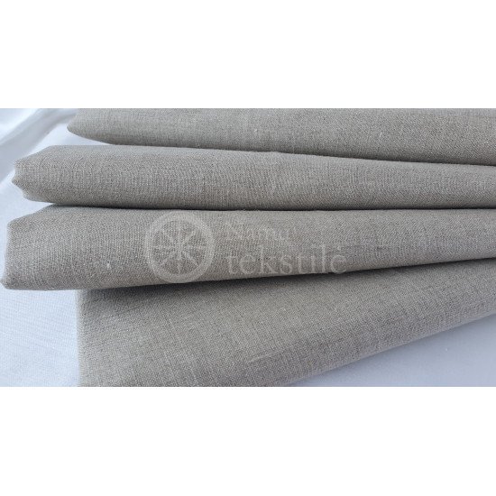 Natural linen fabric LL 166, 125 g/m²