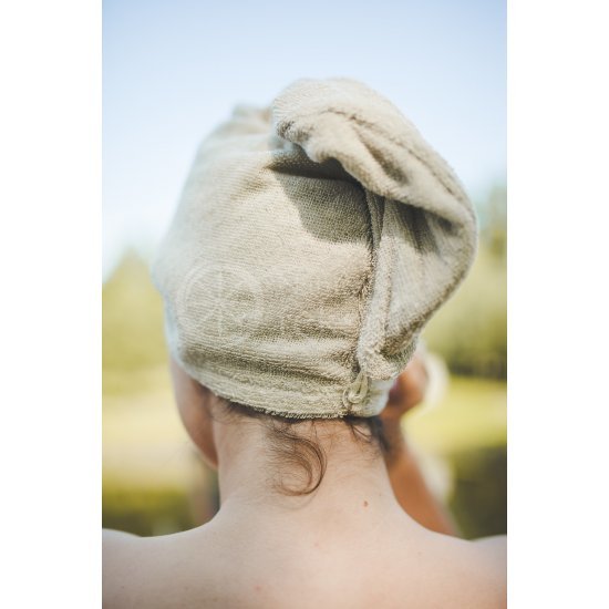 Half-linen hair towel