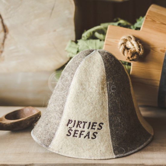 Felt sauna hat ,,Pirties šefas"