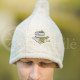 Half-linen sauna hat