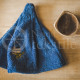 Cotton sauna hat ,,Dark blue"