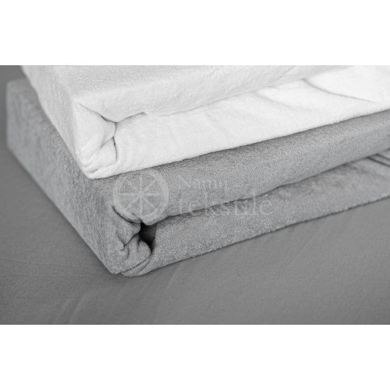 Terry sheets with elastic : Terry sheet with rubber (grey)