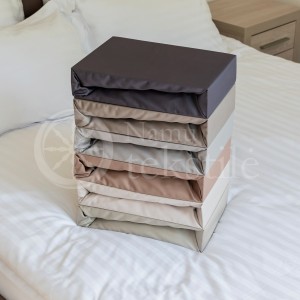 Satino paklodės su guma