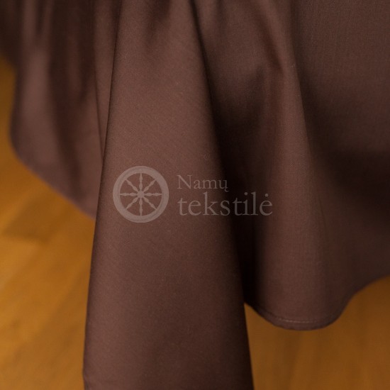 Satino paklodė be gumos (ruda) Satino paklodė be gumos (ruda)