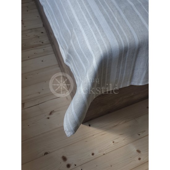 Puslininė pilka paklodė NATURAL 