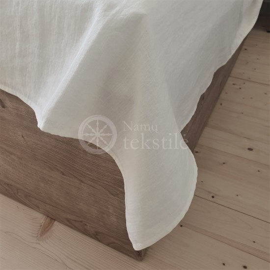 Linen sheet without rubber WHITE