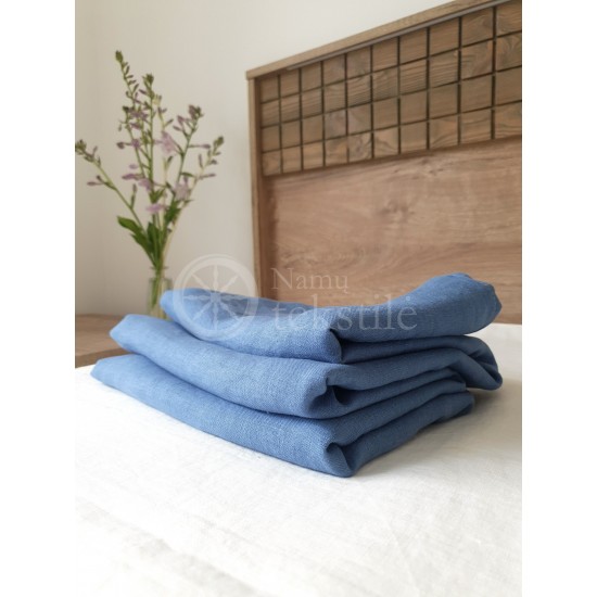 Linen sheet without rubber BLUE