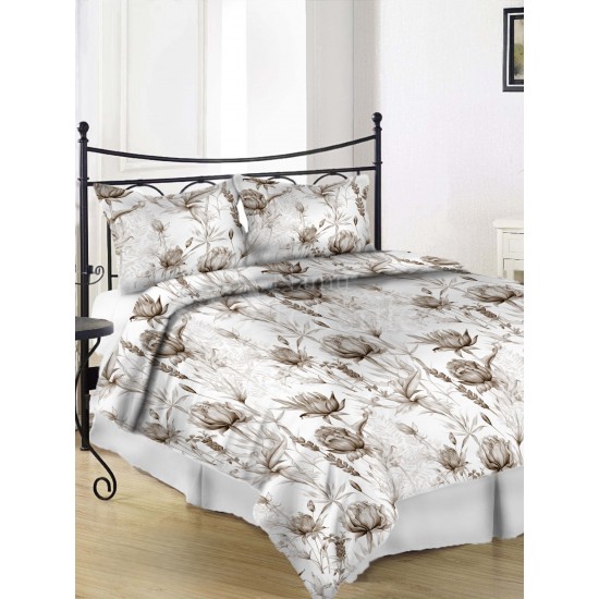Mako satino patalynės komplektas BROWN (1856)