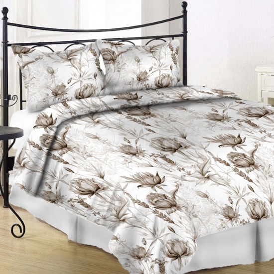 Mako satino užvalkalas pagalvei BROWN (1856)