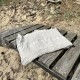 Puslininis vaflinis pilkas vonios rankšluostis 65x125