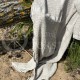Puslininis vaflinis pilkas vonios rankšluostis 65x125