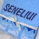 Siuvinėtas proginis rankšluostis "Seneliui" su lapeliais 