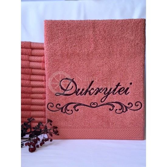 Siuvinėtas proginis rankšluostis "Dukrytei"