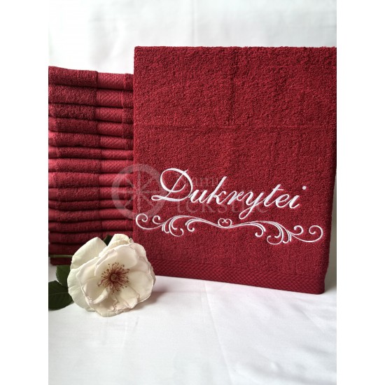Siuvinėtas proginis rankšluostis "Dukrytei"