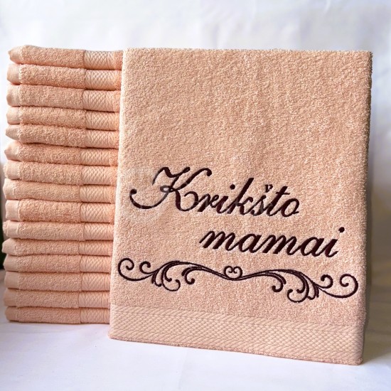 Siuvinėtas proginis rankšluostis "Močiutei"