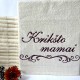 Siuvinėtas proginis rankšluostis "Krikšto mamai"