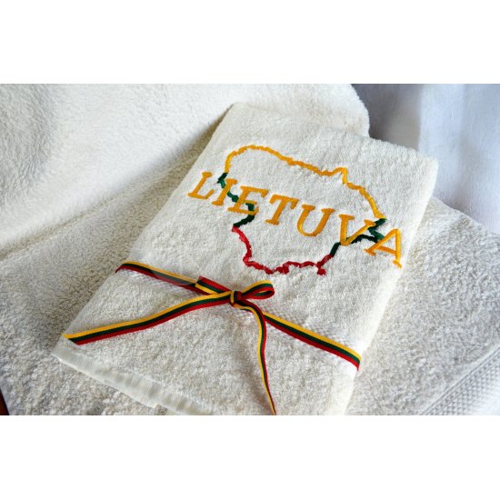 Embroidered occasional towel "LIETUVA"