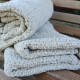 Linen grey bath towel