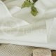 Half-linen waffle white bath towel