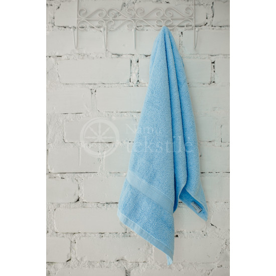 Cotton terry towel blue