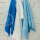 Cotton terry towel blue