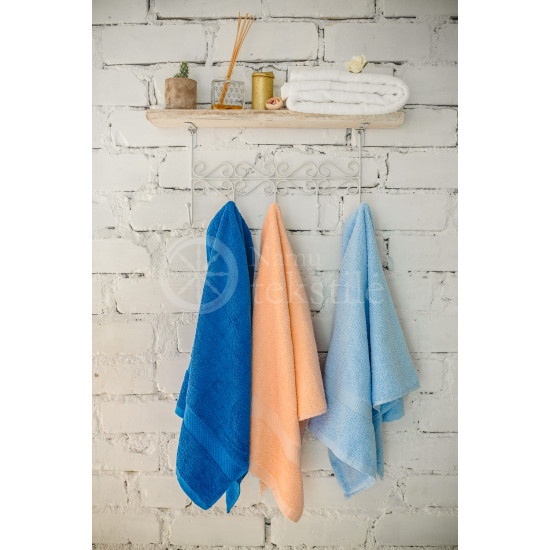 Cotton terry towel peach