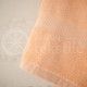 Bamboo fibre terry bath towel peach