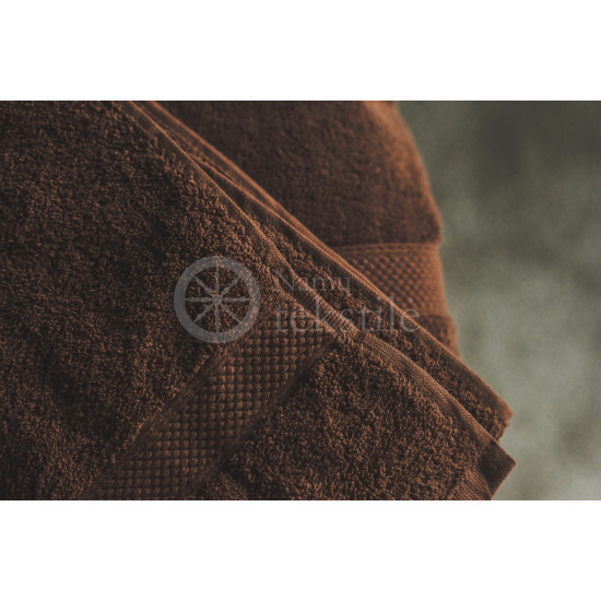 Cotton terry towel brown