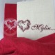 Embroidered occasional towel "Myliu..."