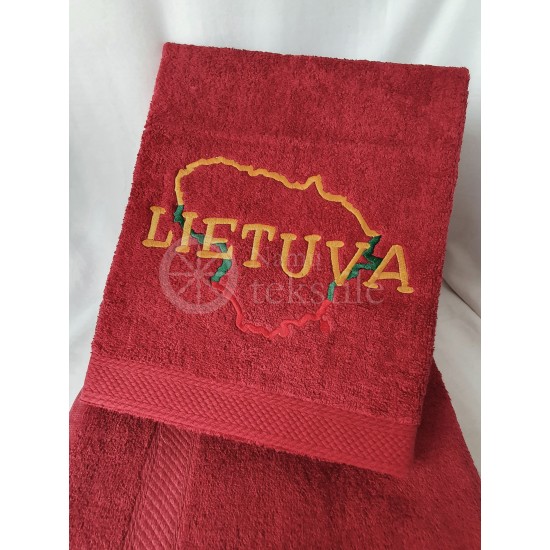 Siuvinėtas proginis rankšluostis "LIETUVA"