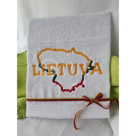 Embroidered occasional towel "LIETUVA"