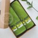 Set of towels with a design in a box GREEN