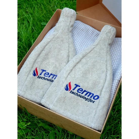 Pirties rinkinys su Jūsų įmonės logotipu 