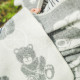 Woollen children's blanket ,,Meškiukai" grey