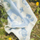 Woollen children's blanket ,,Meškiukai" blue