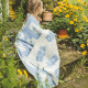 Woollen children's blanket ,,Meškiukai" blue