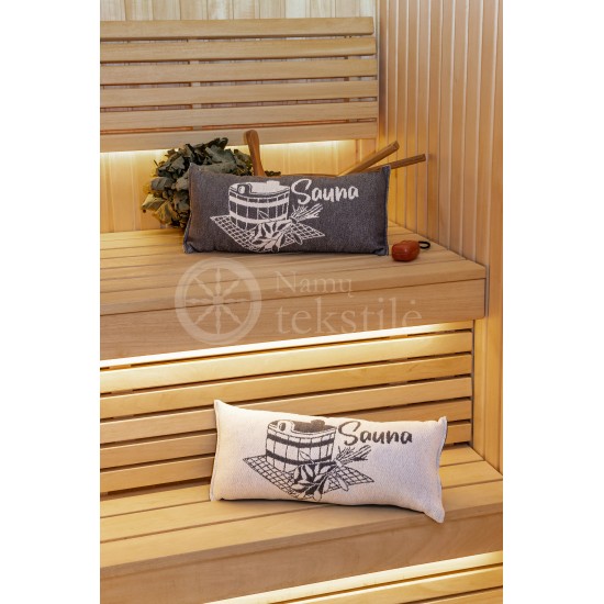 Sauna cushion DARK GREY