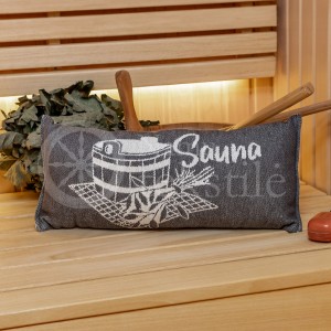 Sauna cushion DARK GREY