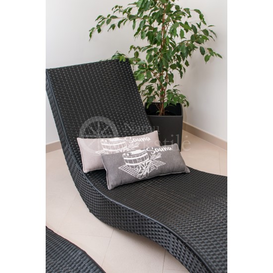 Sauna cushion DARK GREY