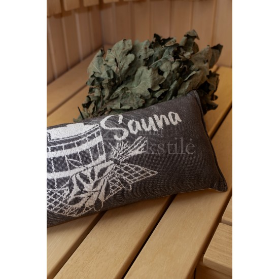 Sauna cushion DARK GREY