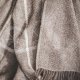 Vilnonis pledas su kutais "Elegant" rudas 140x240