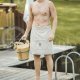 Half-linen men's sauna apron